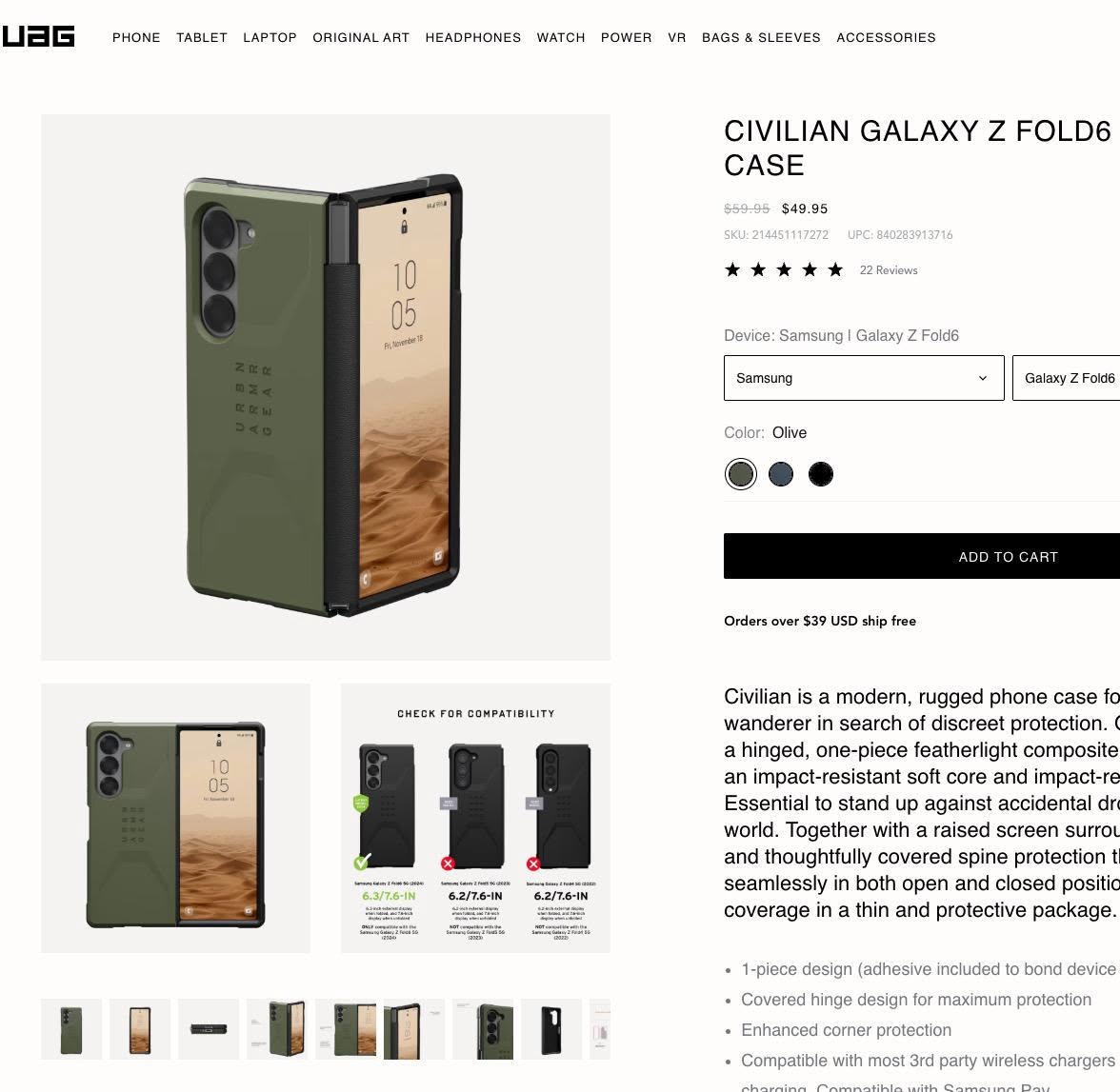 Samsung Galaxy Z Fold6 12GB/256GB Серебро