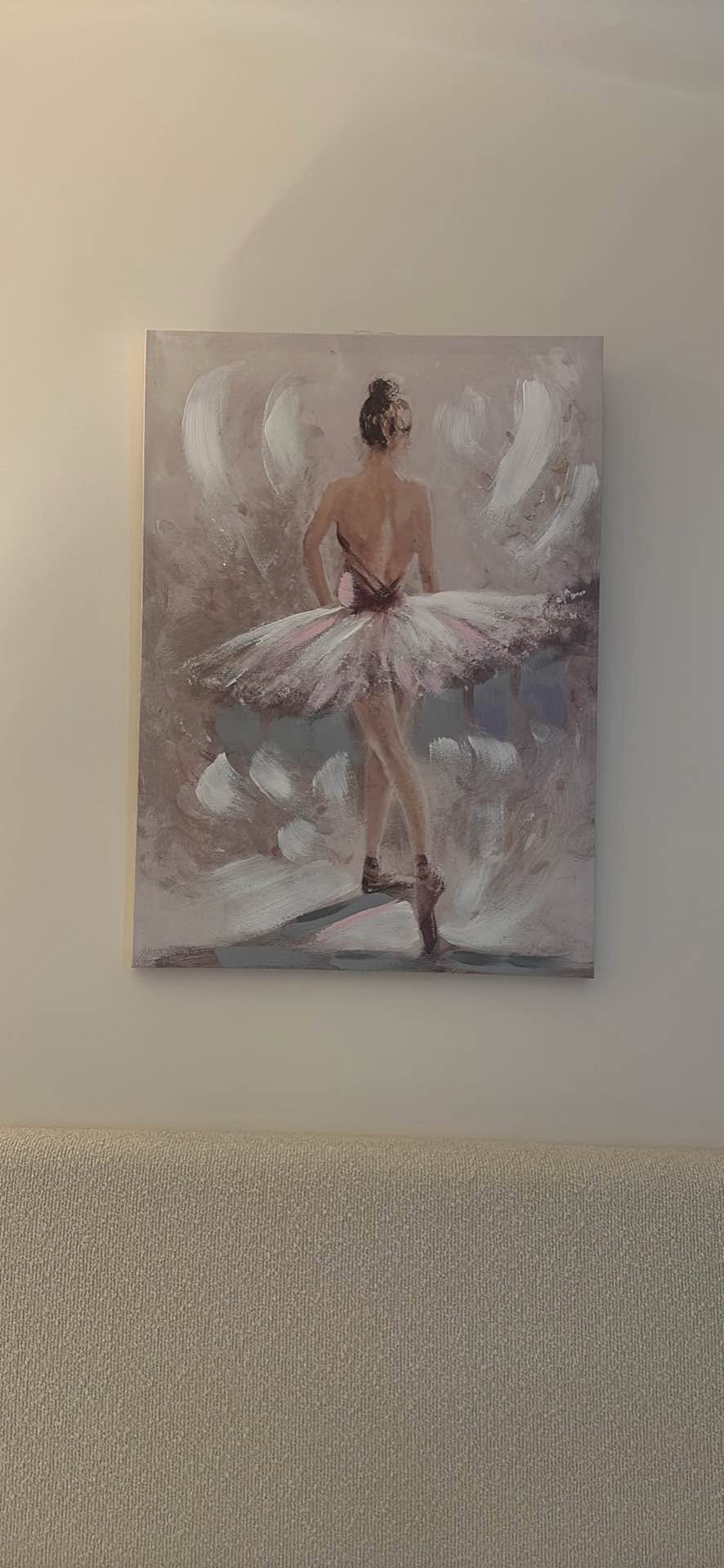 Ballerina canvas wall art 73x52 cm