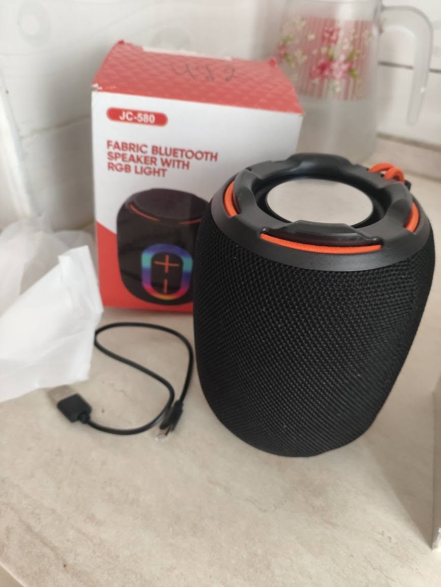 Bluetooth колонка JC-580, RGB подсветка