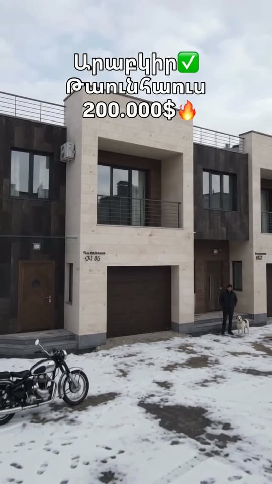 ✅Satılır iki mərtəbəli Taunhaus Arabkir icmasında — 200,000$