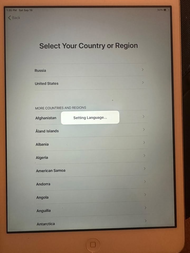 iPad, iCloud blokir olunub, Fransadan