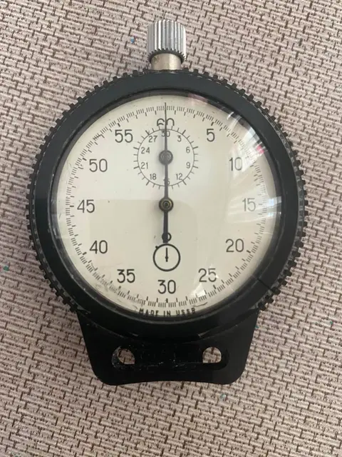Mechanical stopwatch, Made in USSR