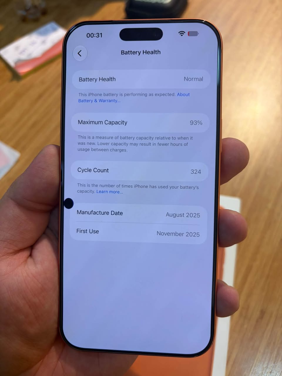 17 pro max zavode 256gb 93% — 260,000֏