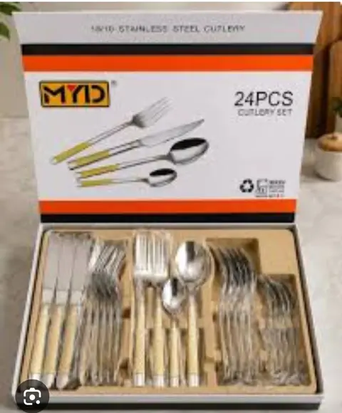 Paslanmaz çelik 24 parçalık set