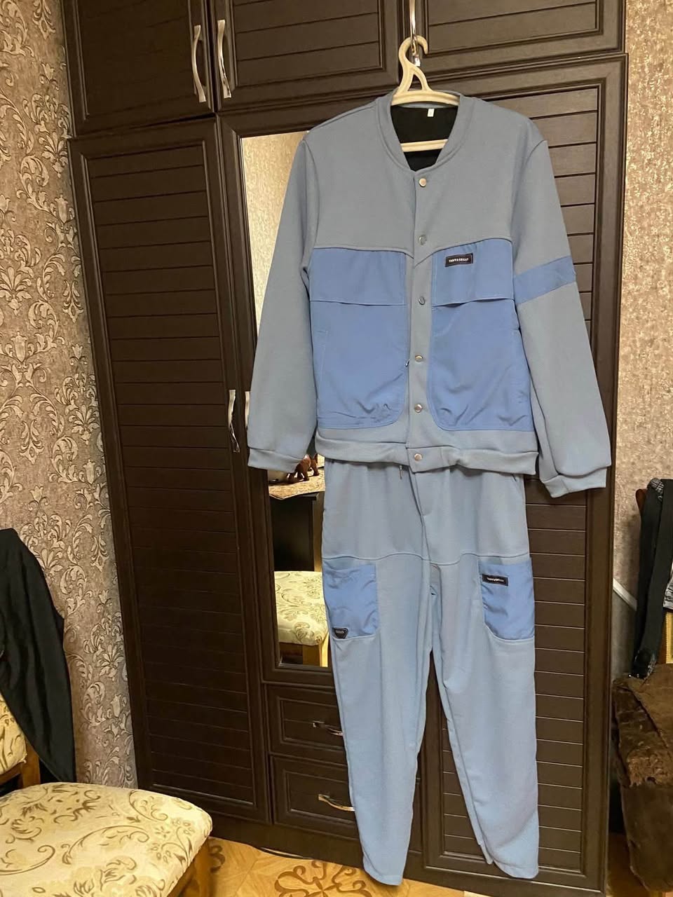 Yeni mavi sweat pantolon, 48-52 bedeni