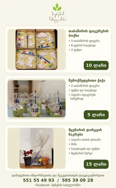 ✨  Kreativ dünyanı "Təbiətin emalatxanası" ilə kəşf et
