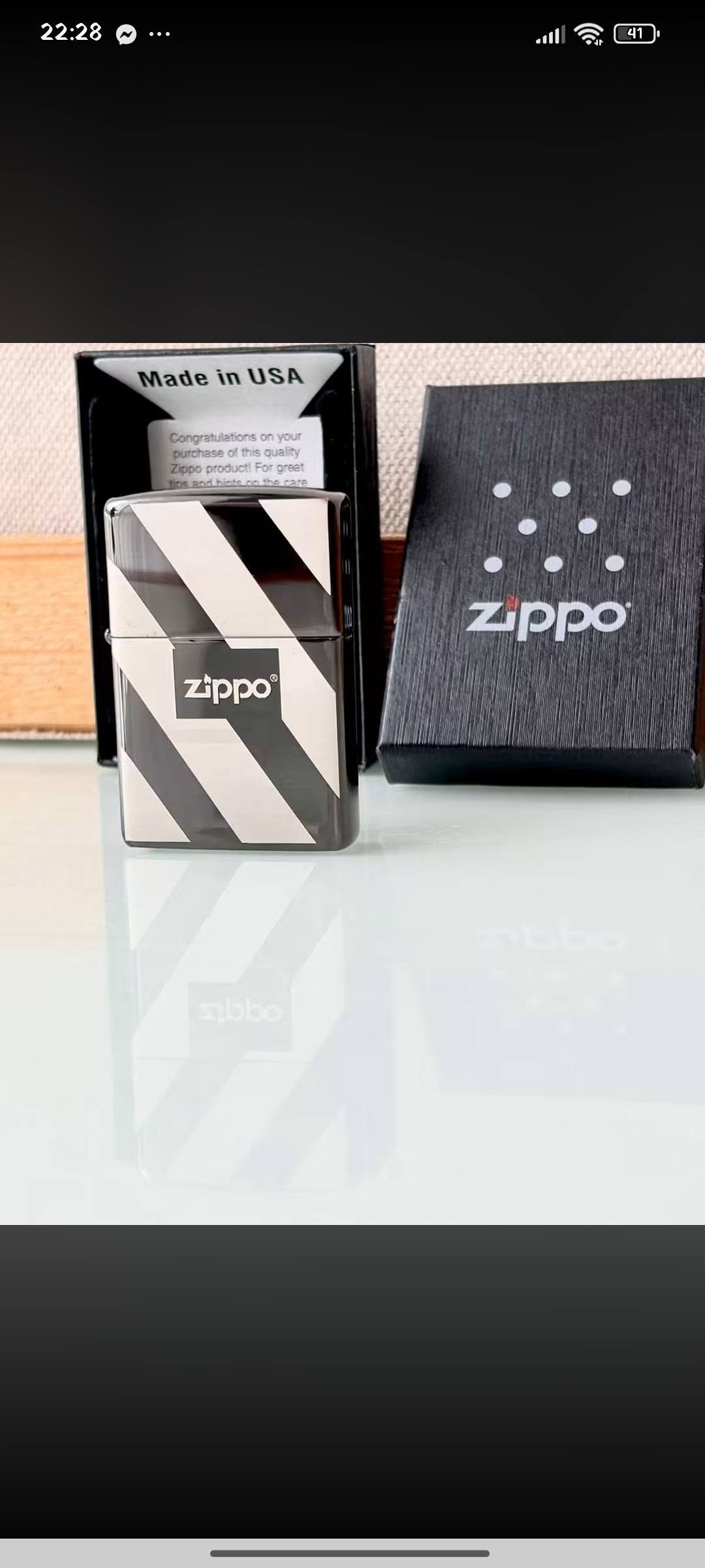 Օրիգինալ Zippo ԱԲՇ արտադրություն Բենզինով աշխատում է