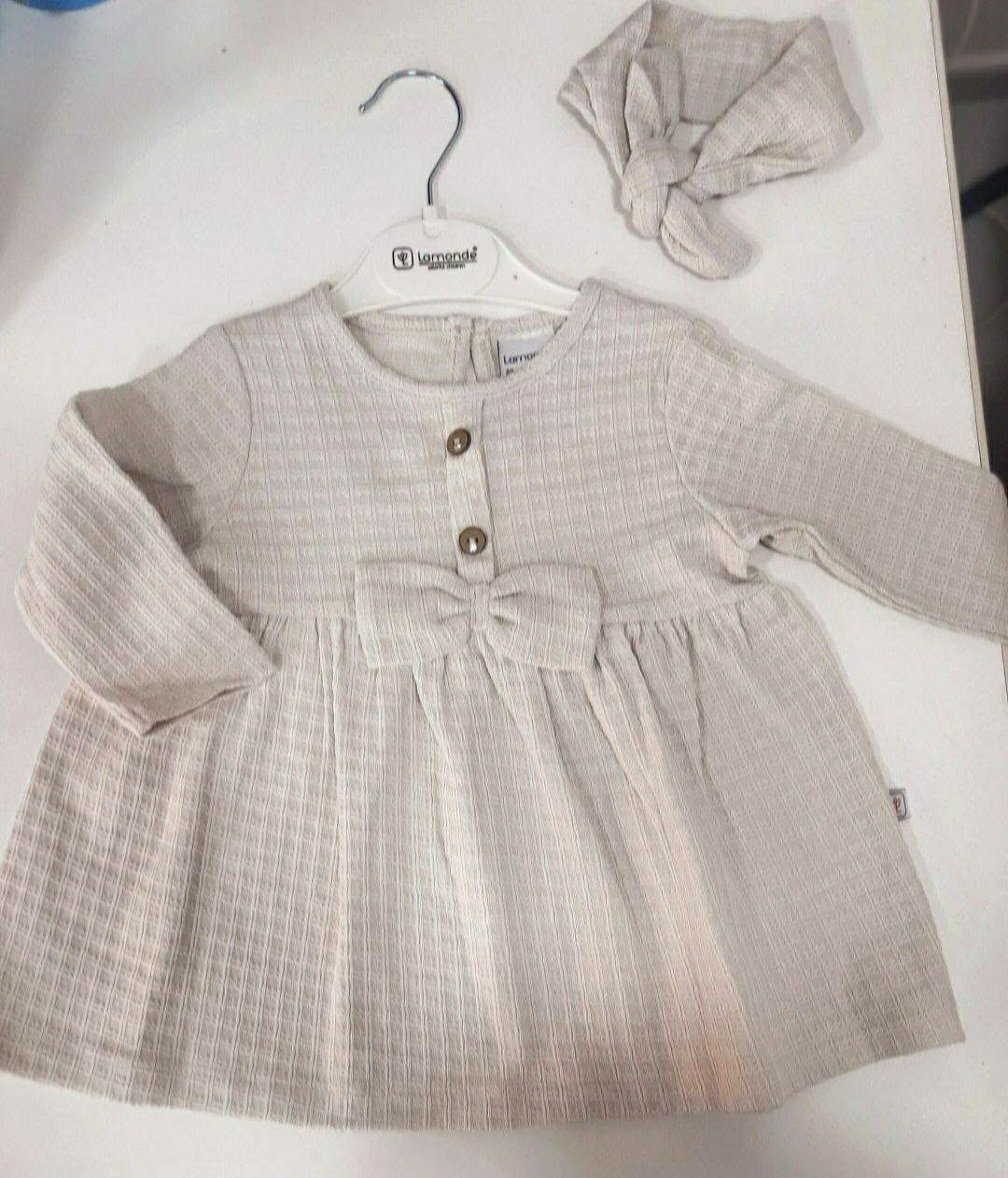 Baby dress with headband, 3-6 months