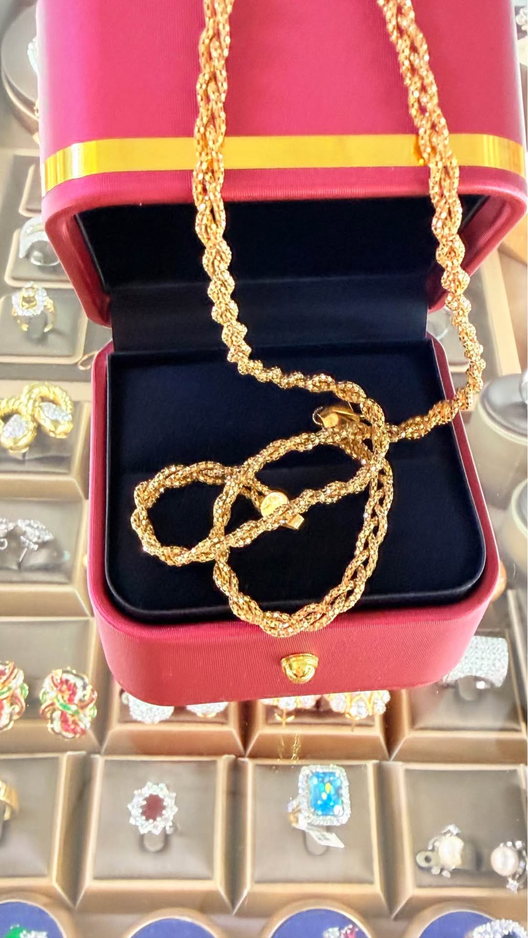 750 silver necklace, 12.8 grams