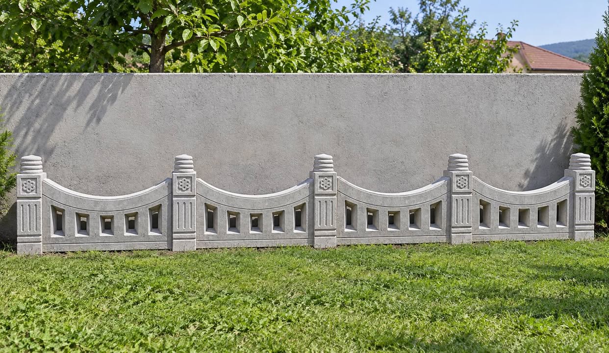 Beton dekoratif çit sipariş üzerine