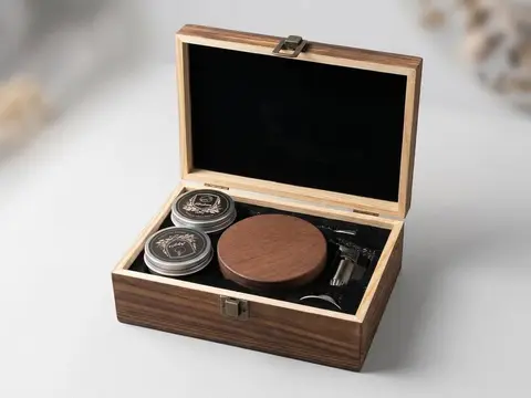 Whiskey smoking set in wooden gift box