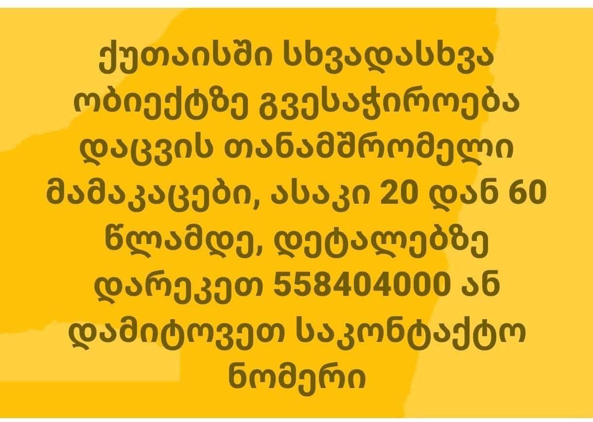 Müdafiə əməkdaşları Kutaisidə