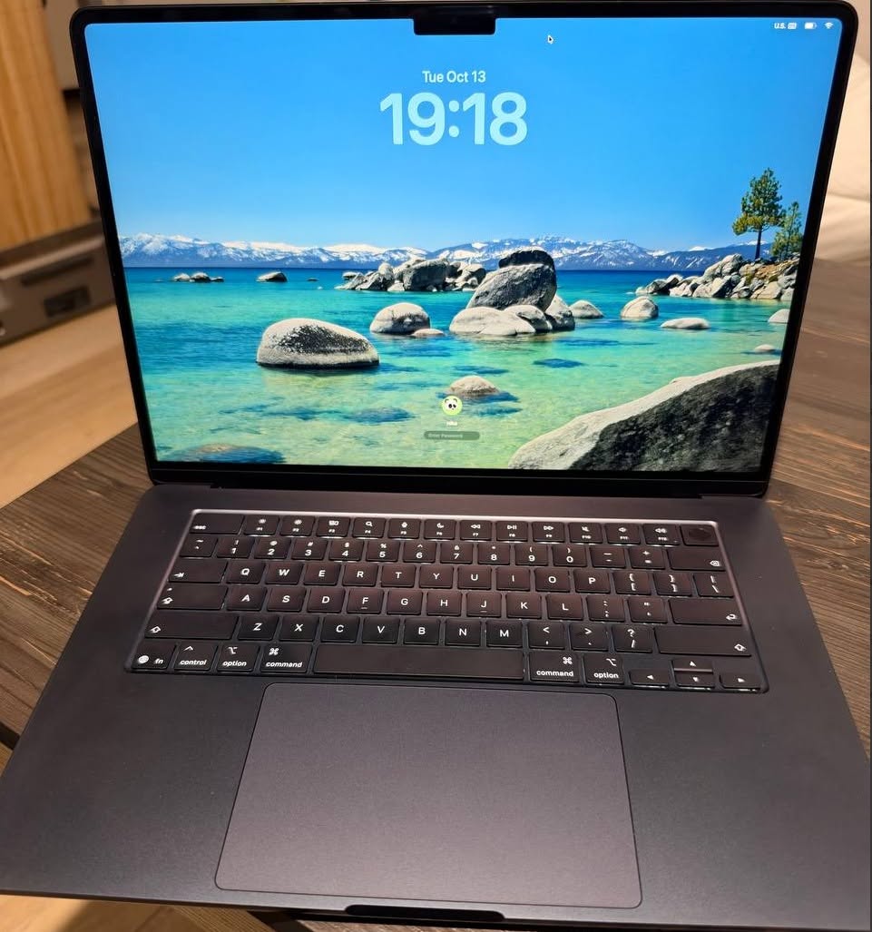 Satılır Macbook Air 15.3 Midnight 2026