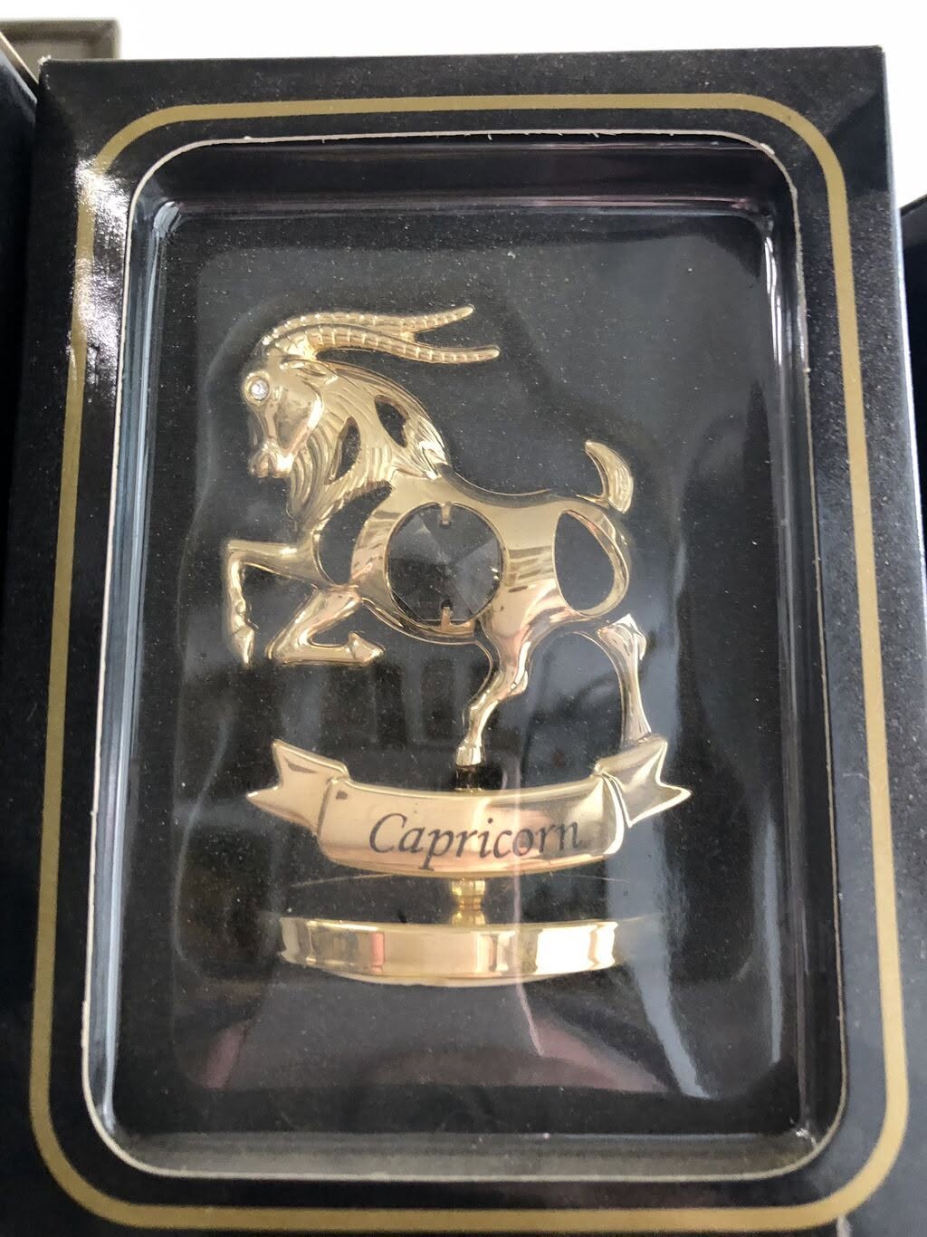 Swarovski gold-plated Capricorn figurine