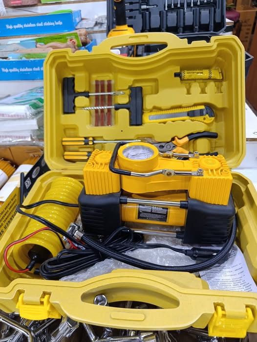 Car air compressor and tool kit set