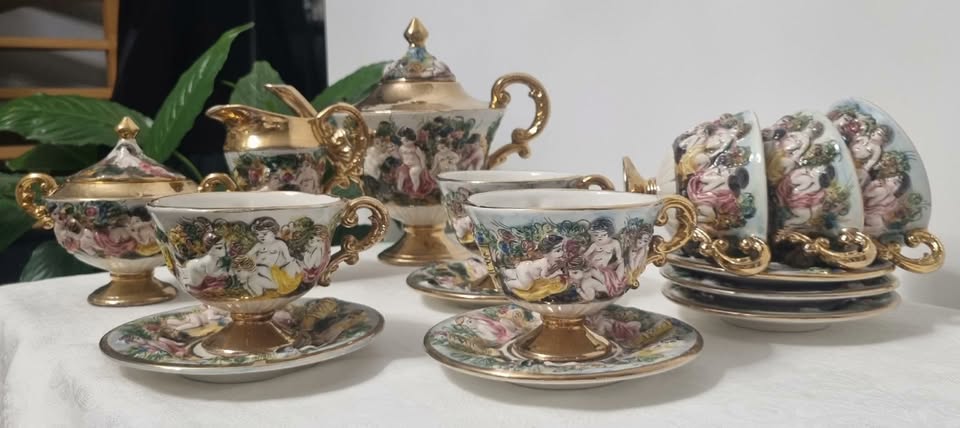 Capodimonte çay servisi, 6 kişilik