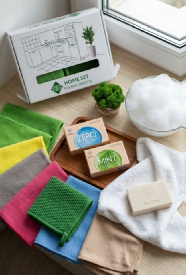 Tamamilə kimyəvilmədən. Green Fiber parcaları