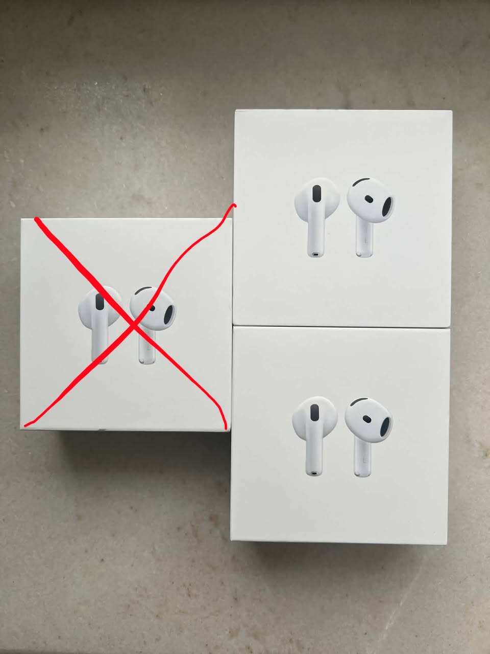 AirPods დაუხსნელი ყუთი, ინვოისით