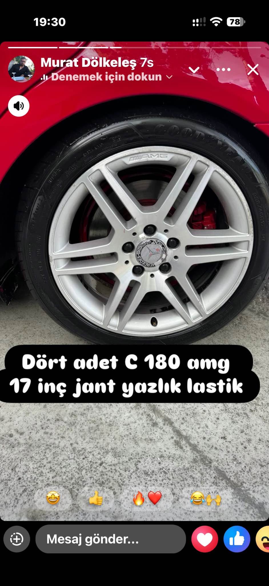 AMG 17 inç jant, çatlak yok