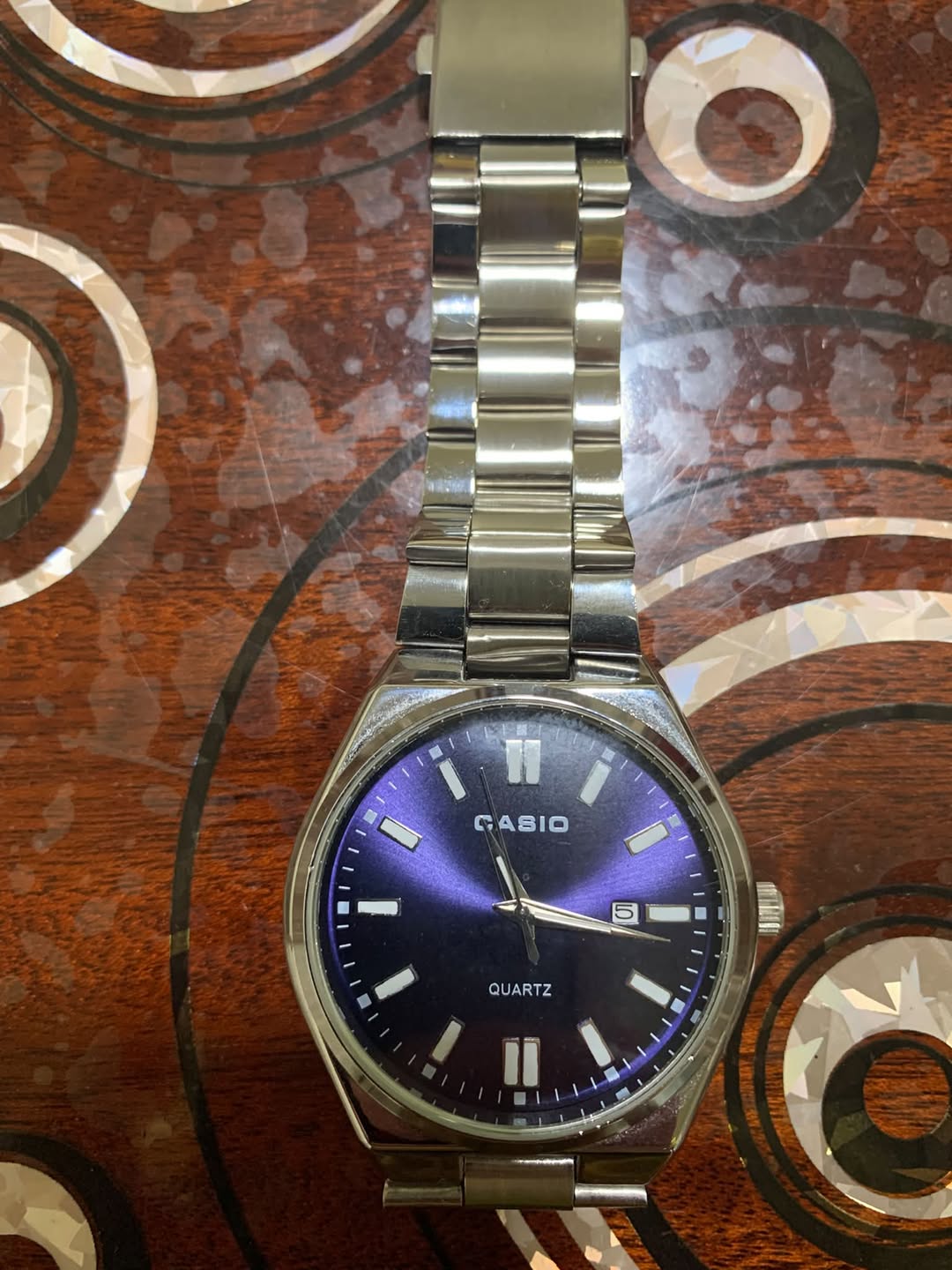 Casio kuvars kol saati, mavi kadran