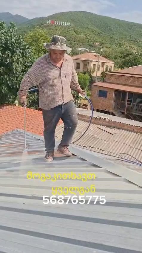 Профессиональная покраска крыши, антикоррозийной краской 🫟🖌️🏡 — 1…