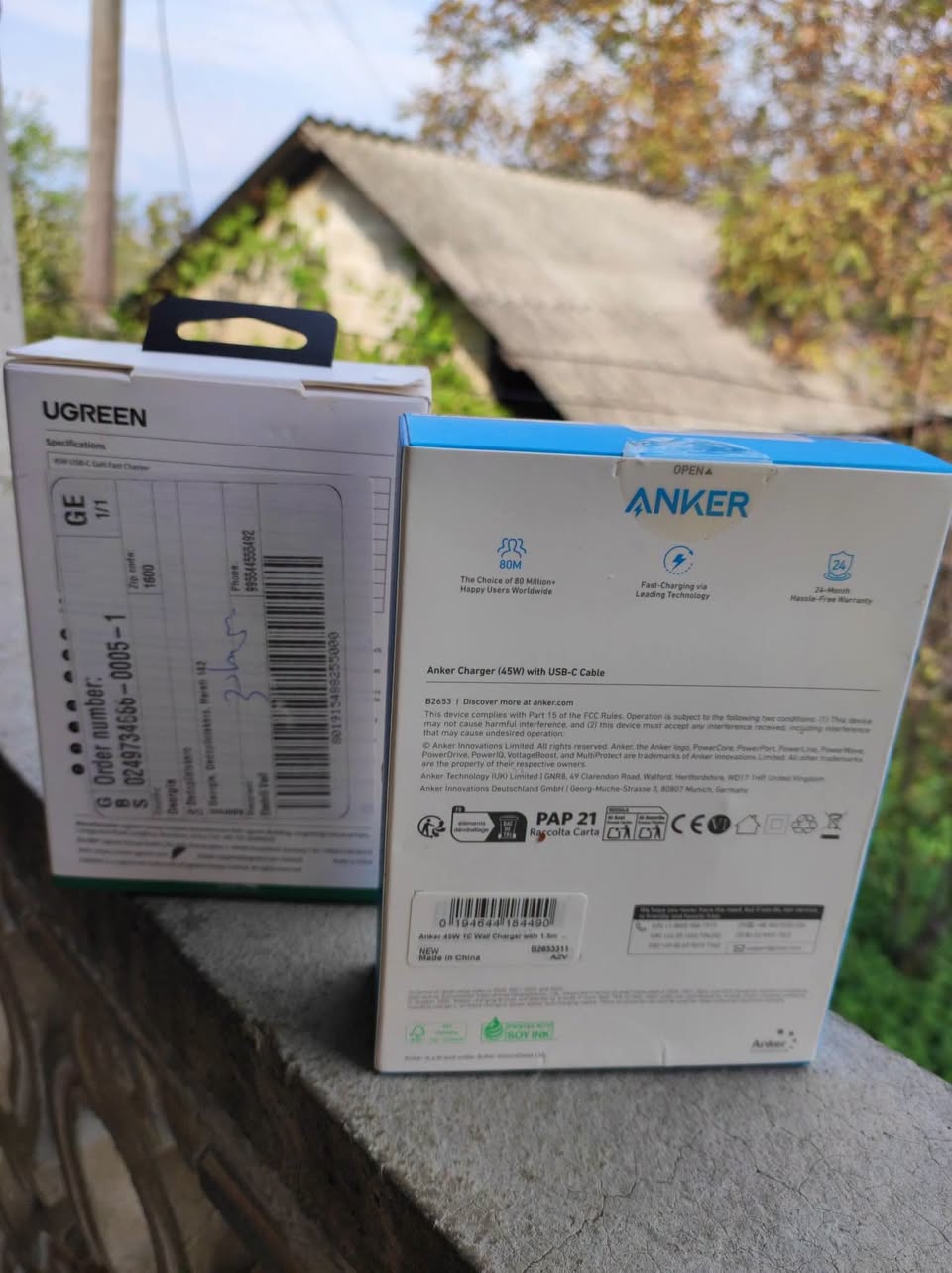 Anker 45W charger with 100W cable