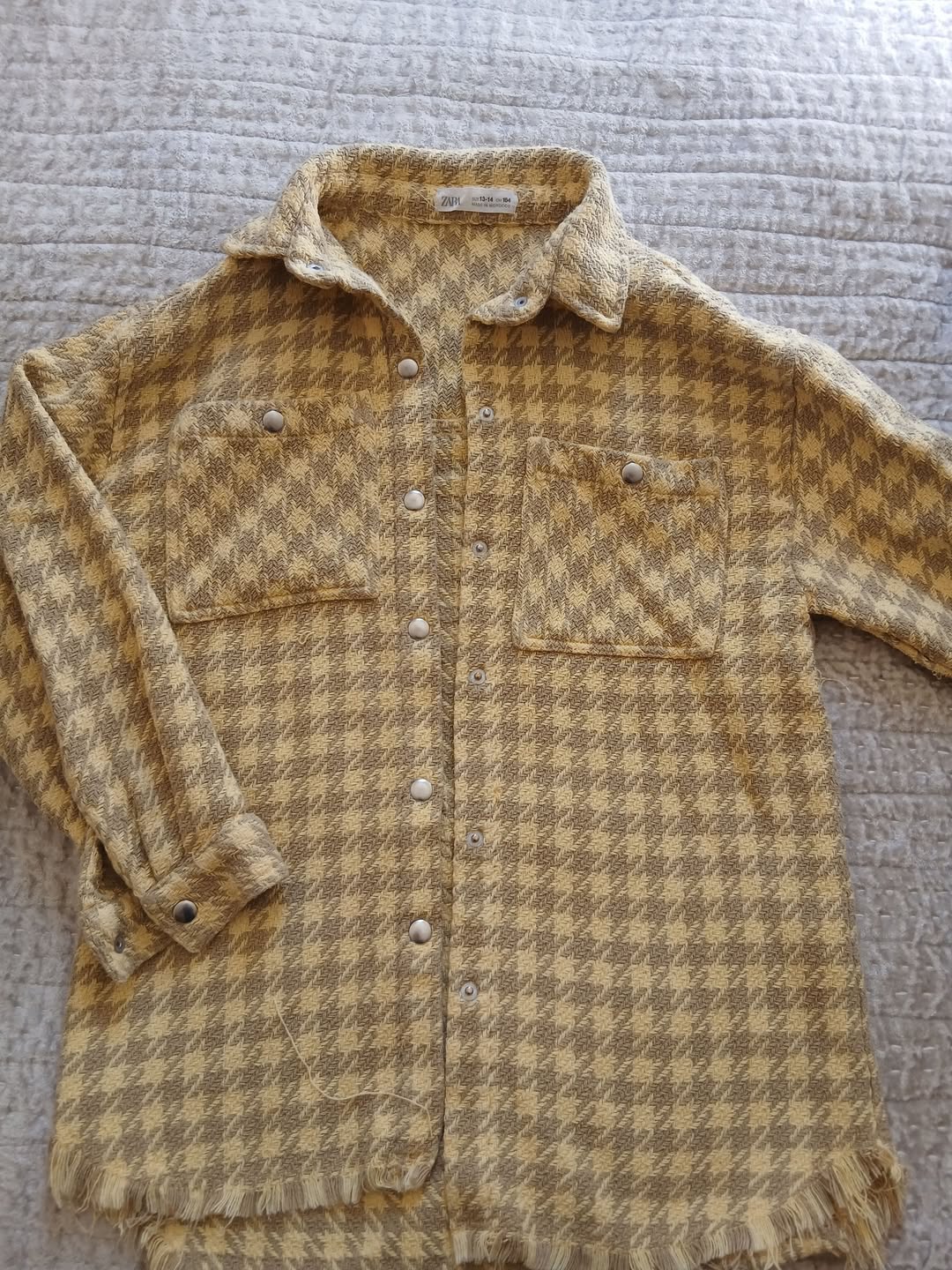Zara kids houndstooth gömleği, 13-14 yaş