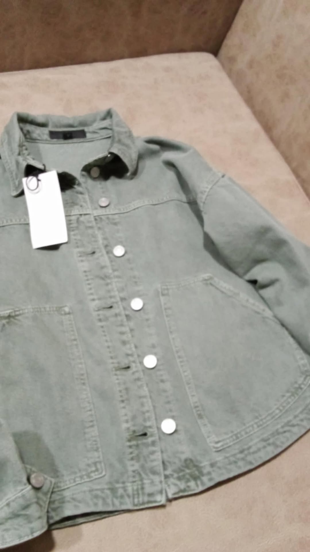 Zara ოვერსაიზი ჯინსის ქურთუკი