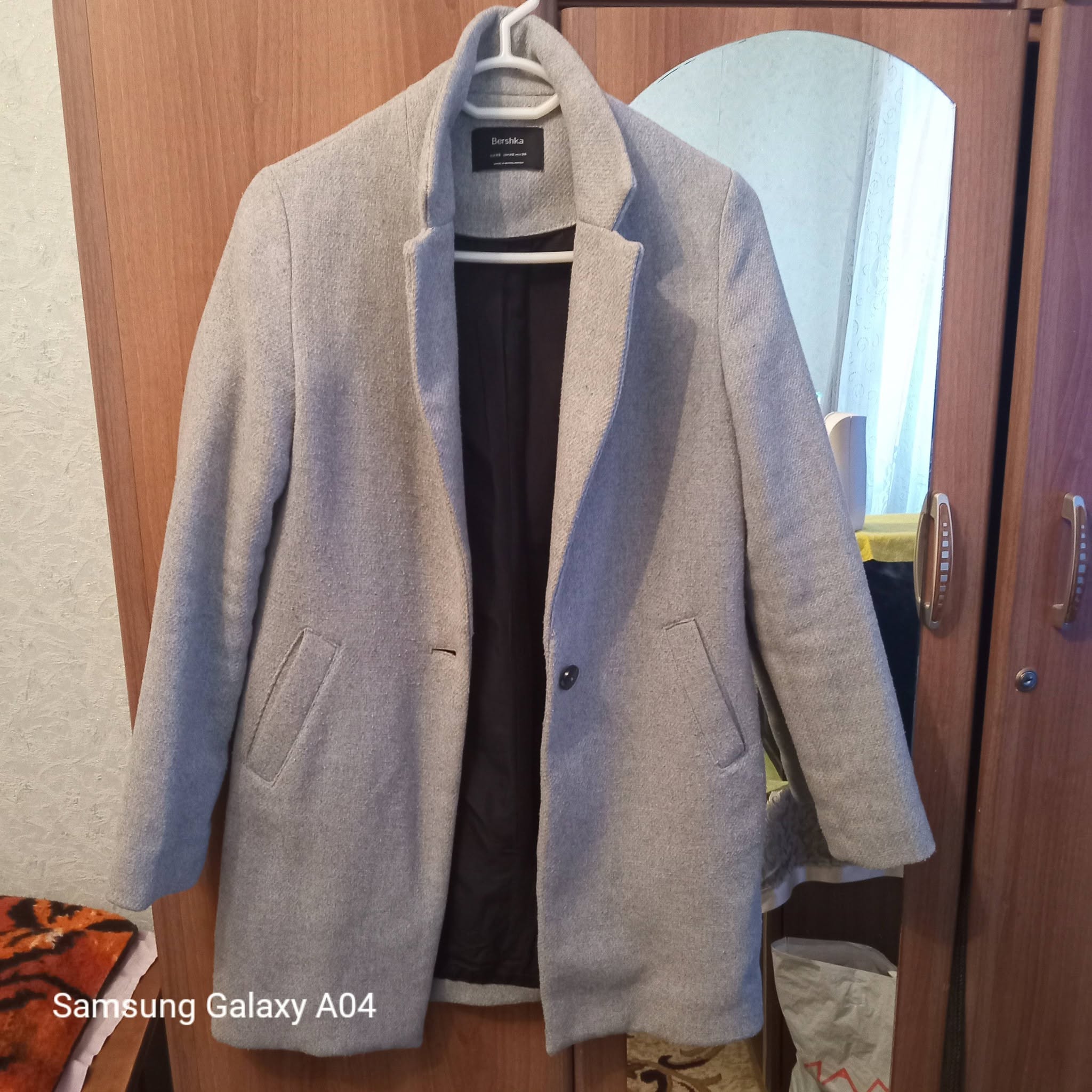 Женское полупальто Bershka, серое