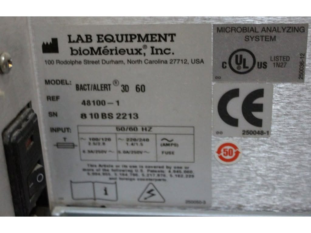 BIOMERIEUX BACT/ALERT 3D 60 - культивирование крови