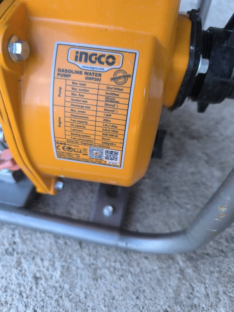 Ingco GWP202 benzinli su nasosu