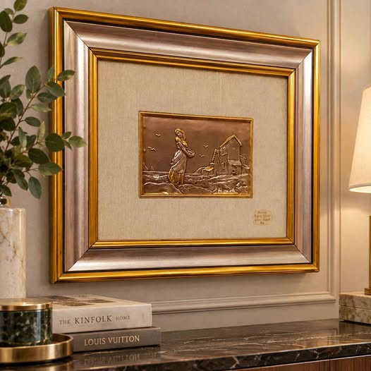 итальянская винтажная картина, 34.5×29.5
