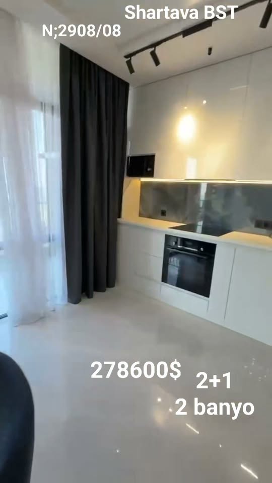 2 odalı daire satılık, Batum - $278,600