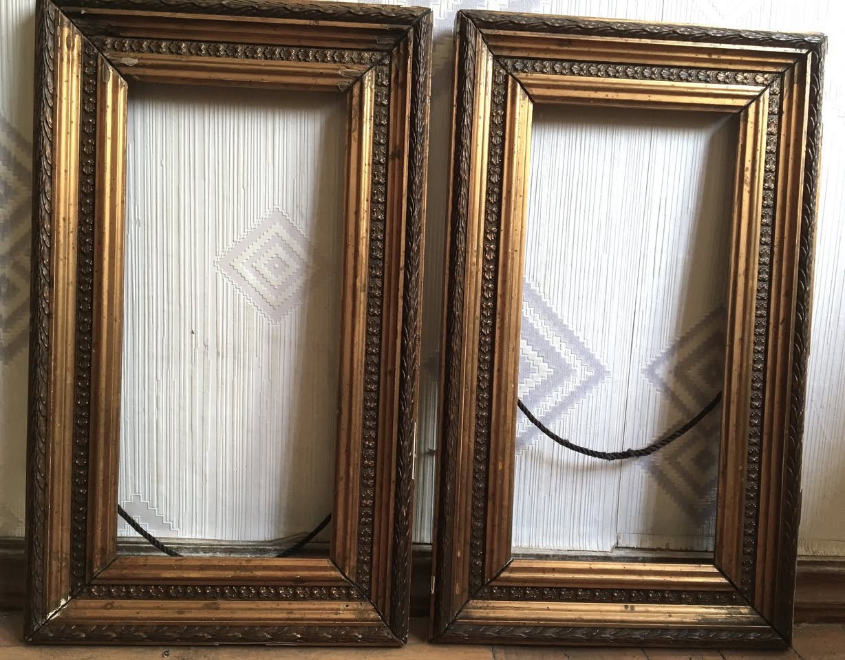 Qızıl suyuna salınmış çərçivələr, 45 X 27 sm