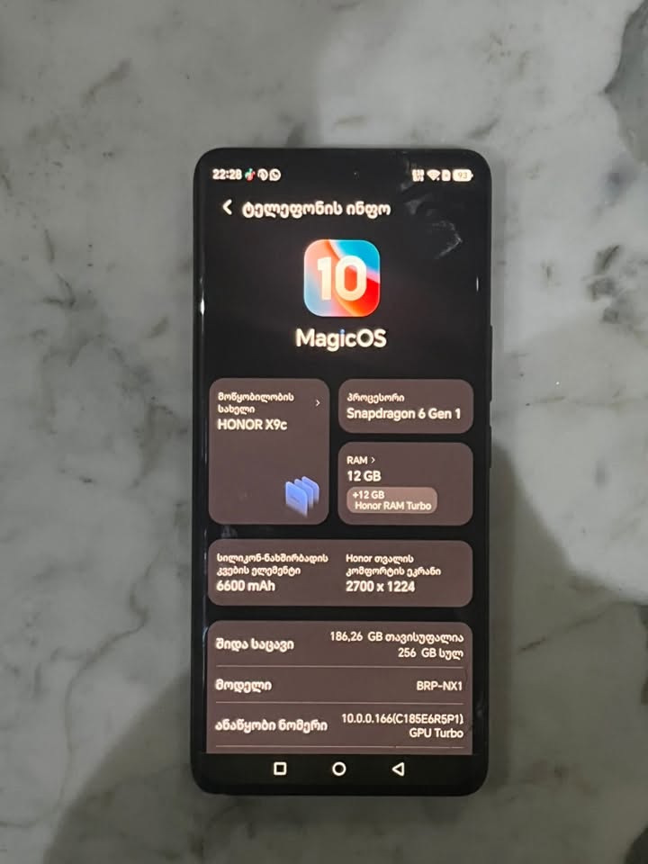 HONOR X9c 256gb 12RAM Telefonu: Fiyatı:450