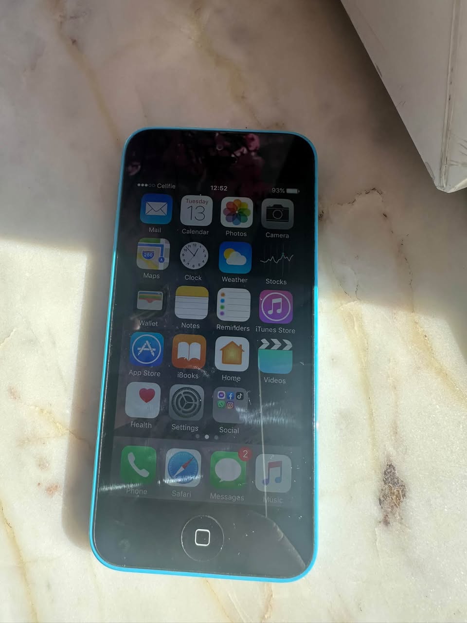 iPhone 5c blue, good condition