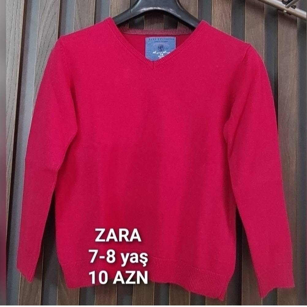 Zara red children's sweater, 7-8 years old