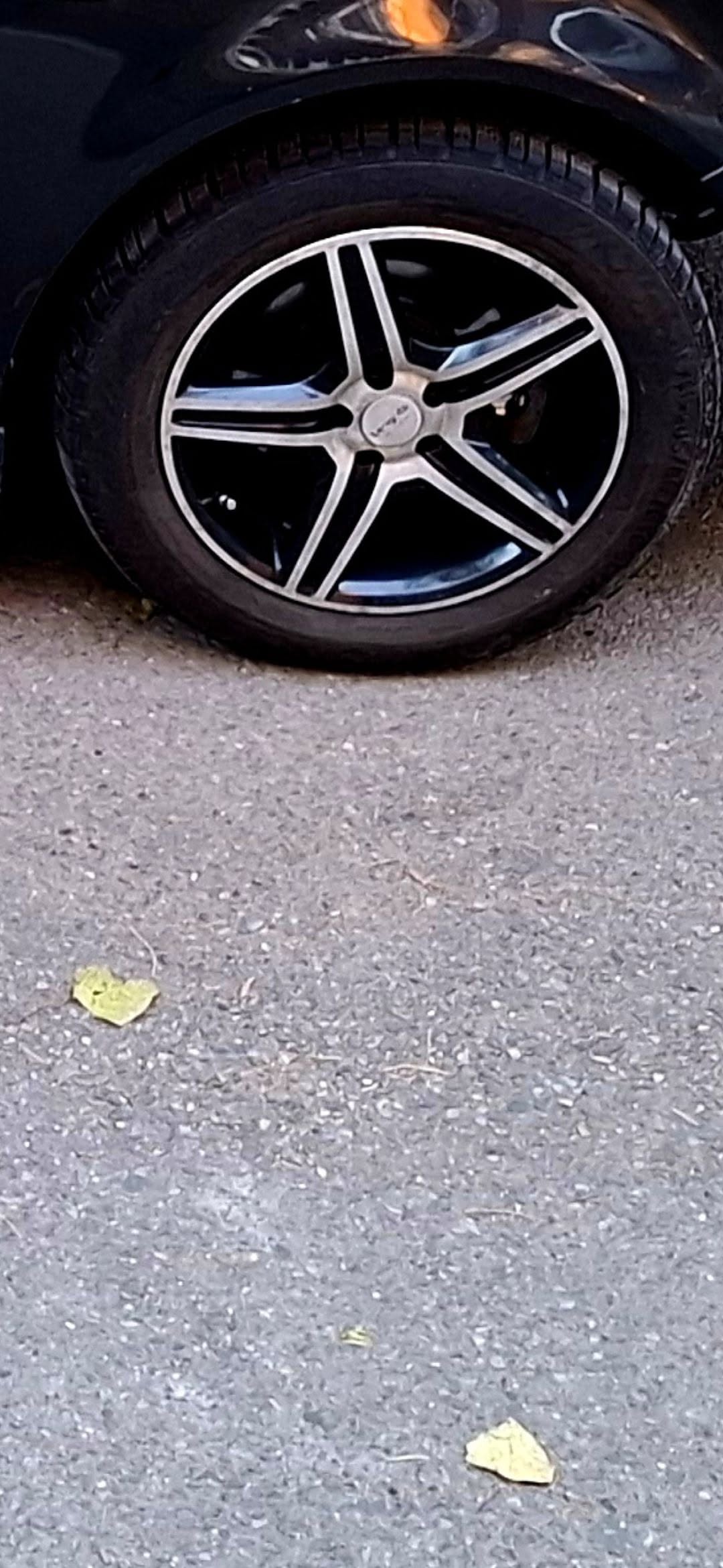 5x100 alloy wheel with new tires, swap