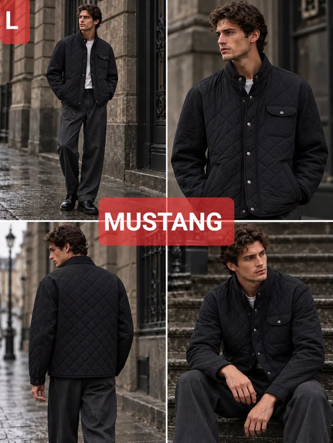 Mustang სტეგანი ქურთუკი, L ზომა