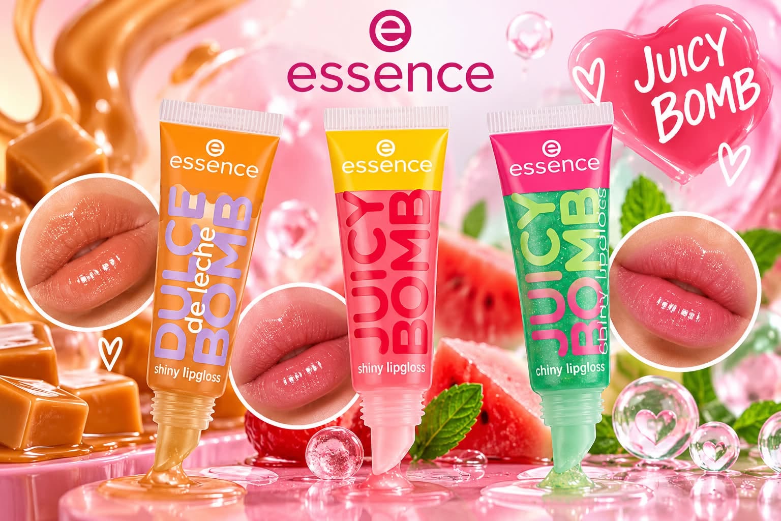 Essence JUICY BOMB ტუჩის გლოსი