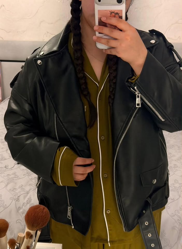 Zara leather jacket, worn once