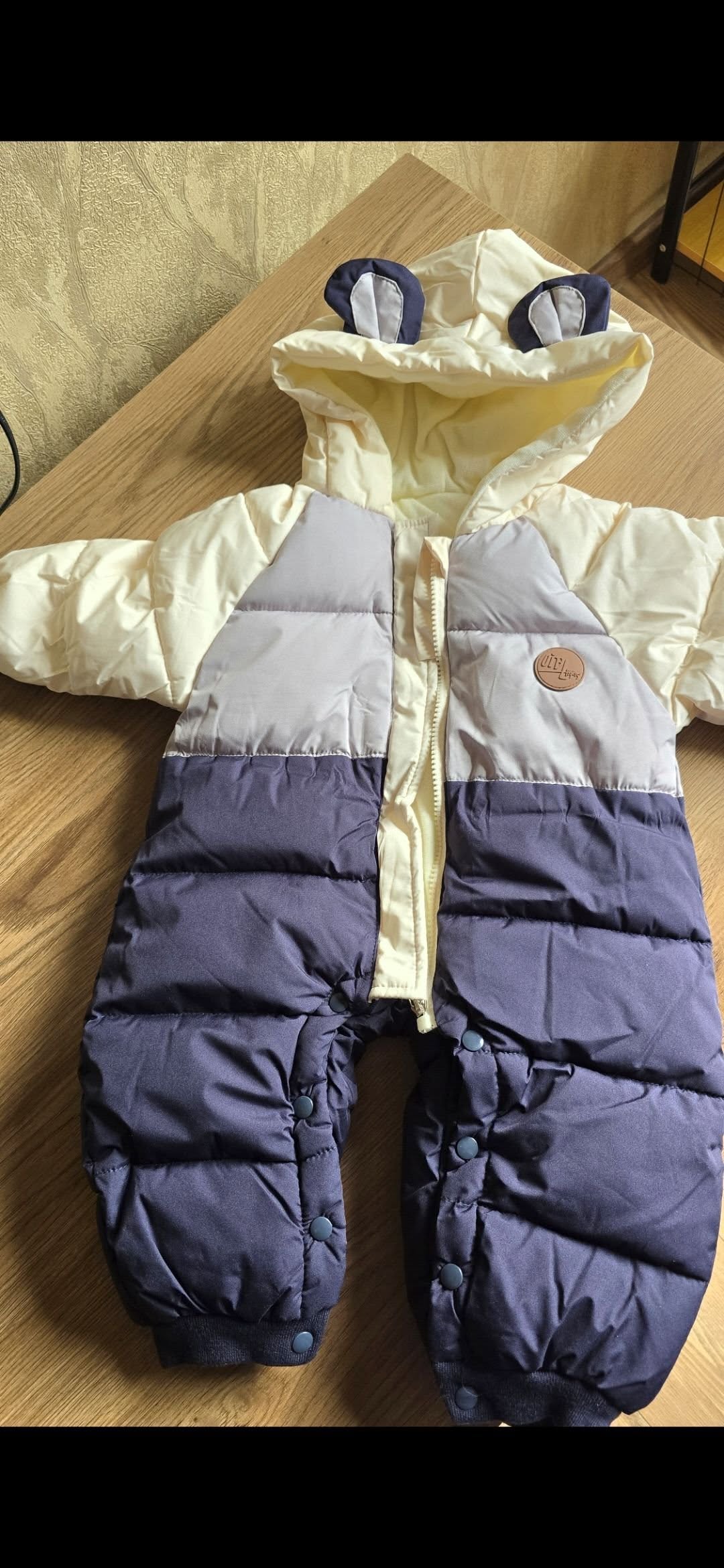 Kids padded winter overall, 9-12 months