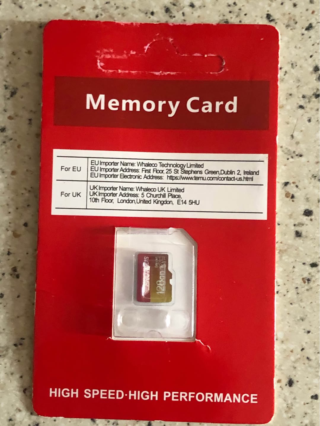 microSD hafıza kartı 128 GB