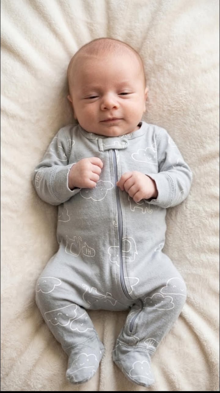 Baby sleepsuit, up to 3 months