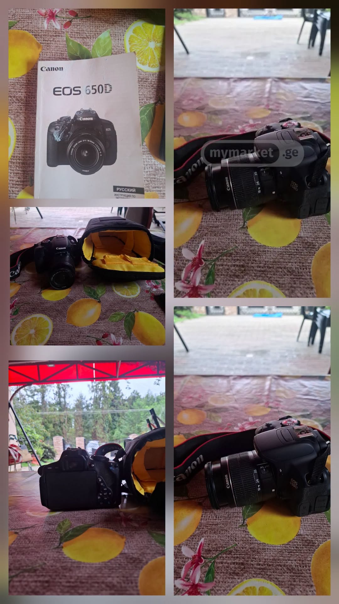 Canon EOS 650D კამერა, ახალივით