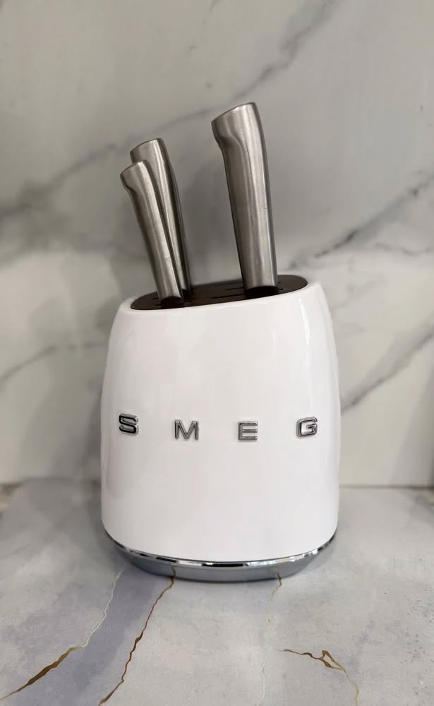 Smeg bıçak seti beyaz renk