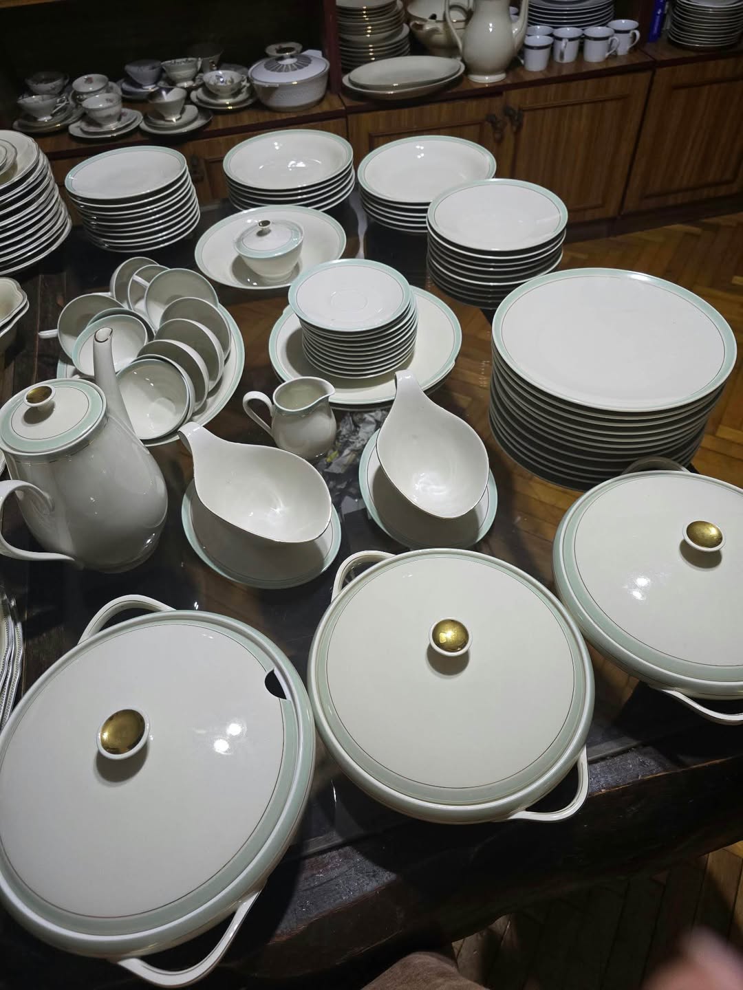 German porcelain dinner service for 12