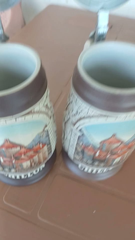 Two original beer mats