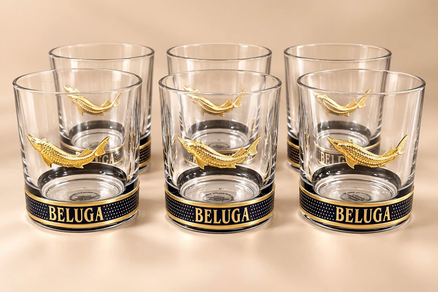 Beluga glass tumblers set of 6