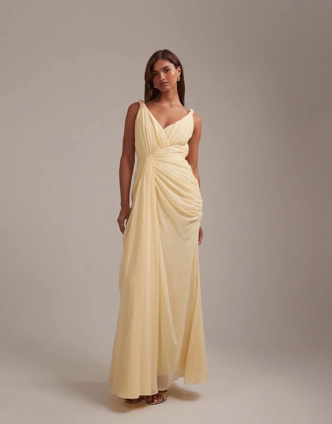 ASOS limon rəngli uzun paltto, EU 34-38
